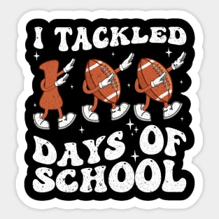i tackled 100 days of school retro vintage Sticker
